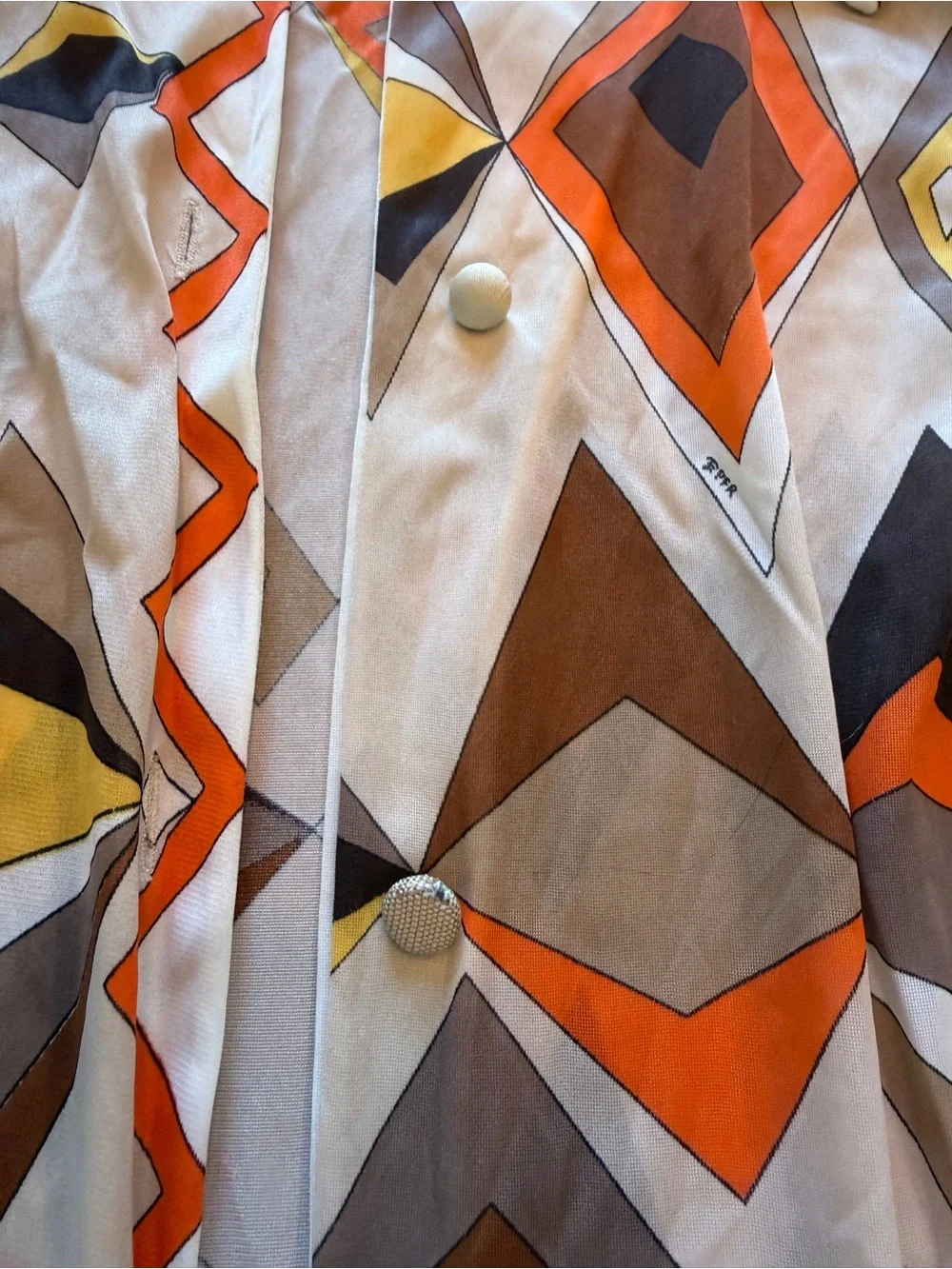 Vintage Emilio Pucci for Formfit Rogers 2 Piece Geometric Dress Set Size S